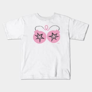 Pink Ribbon Bombs Kids T-Shirt